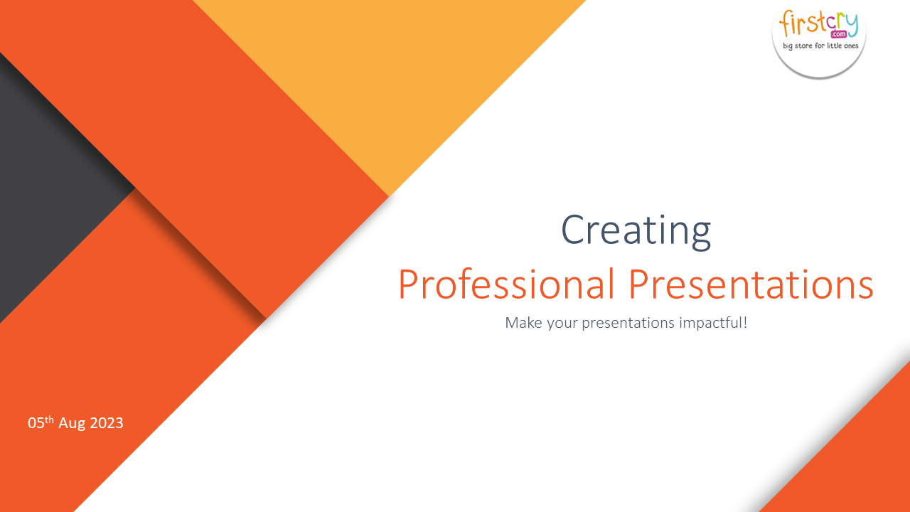 Creating professional presentations